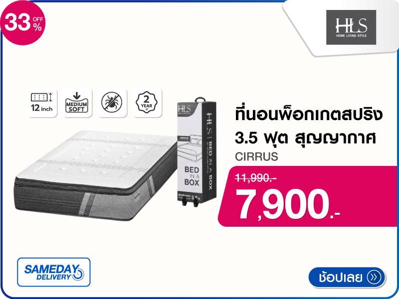 ที่นอนพ็อกเกตสปริง 3.5 ฟุต HLS