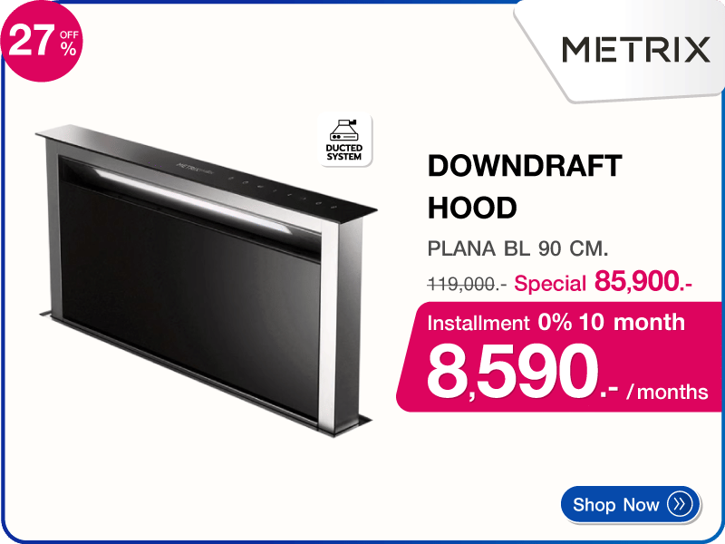 เครื่องดูดควันฝังเคาน์เตอร์ METRIX