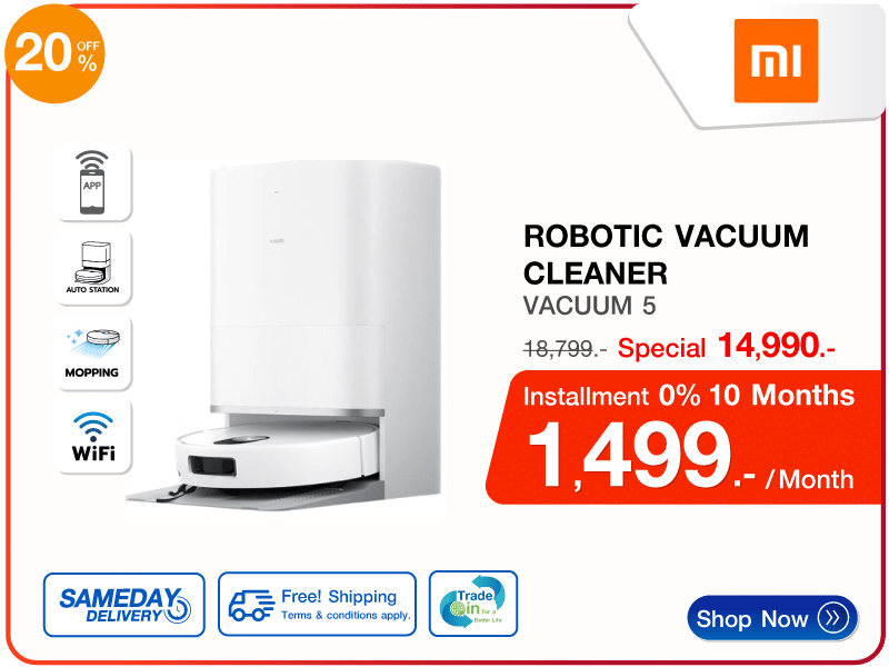 เครื่องดูดฝุ่นหุ่นยนต์ XIAOMI