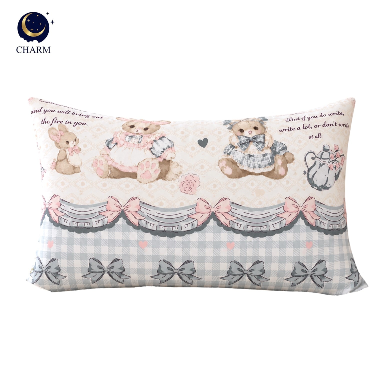 หมอนหนุน CHARM LOVELY BUNNY 17X27 นิ้ว_0