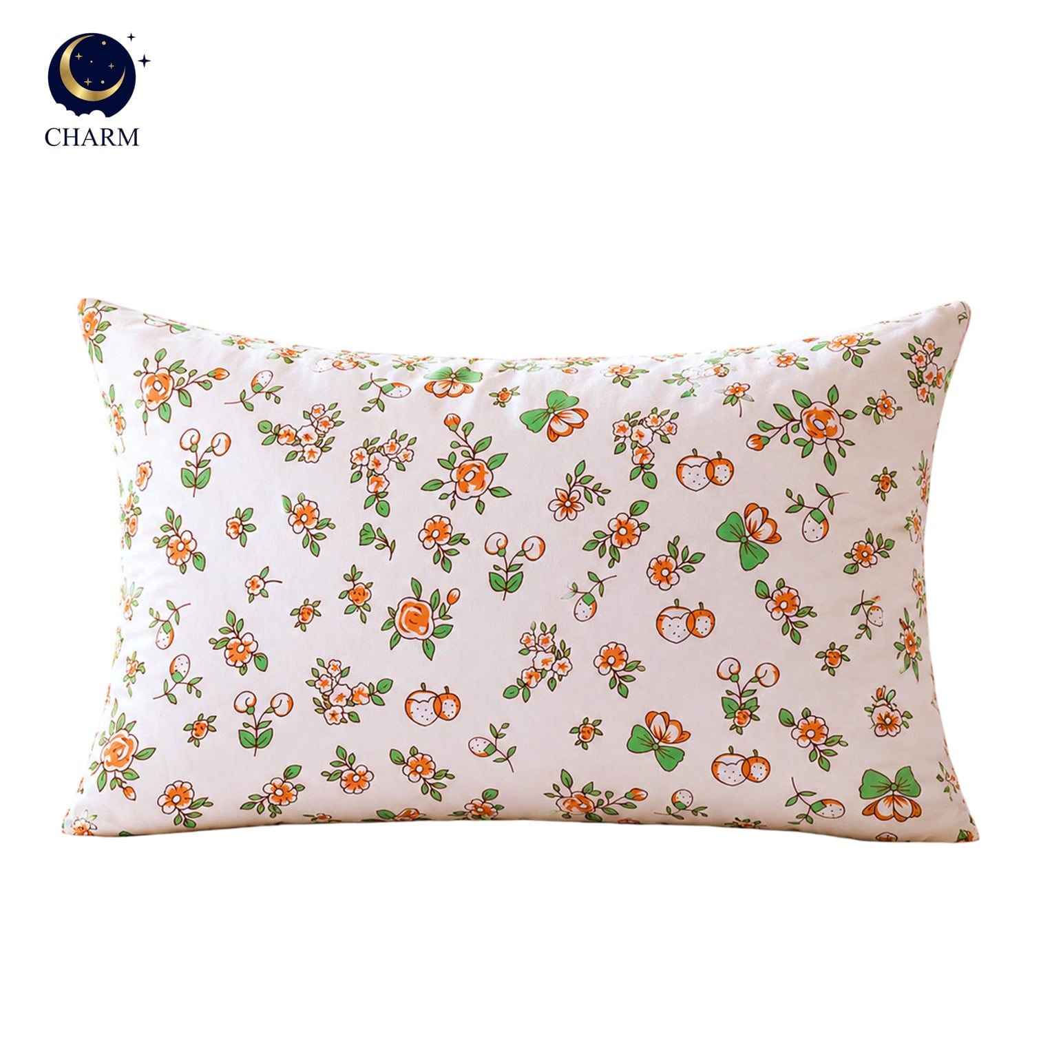 หมอนหนุน CHARM PEACH GARDEN 17X27 นิ้ว_0