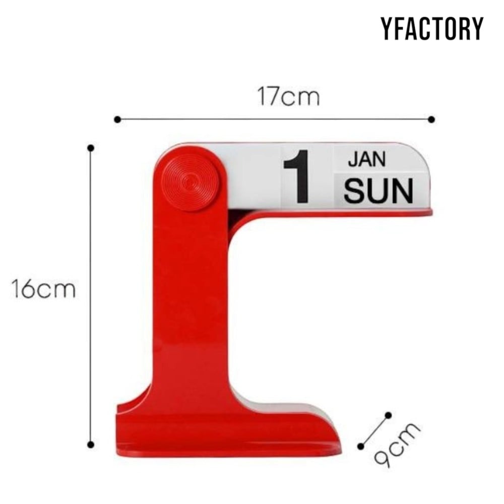ปฏิทินตั้งโต๊ะ YFACTORY CL123746  สีแดง_2