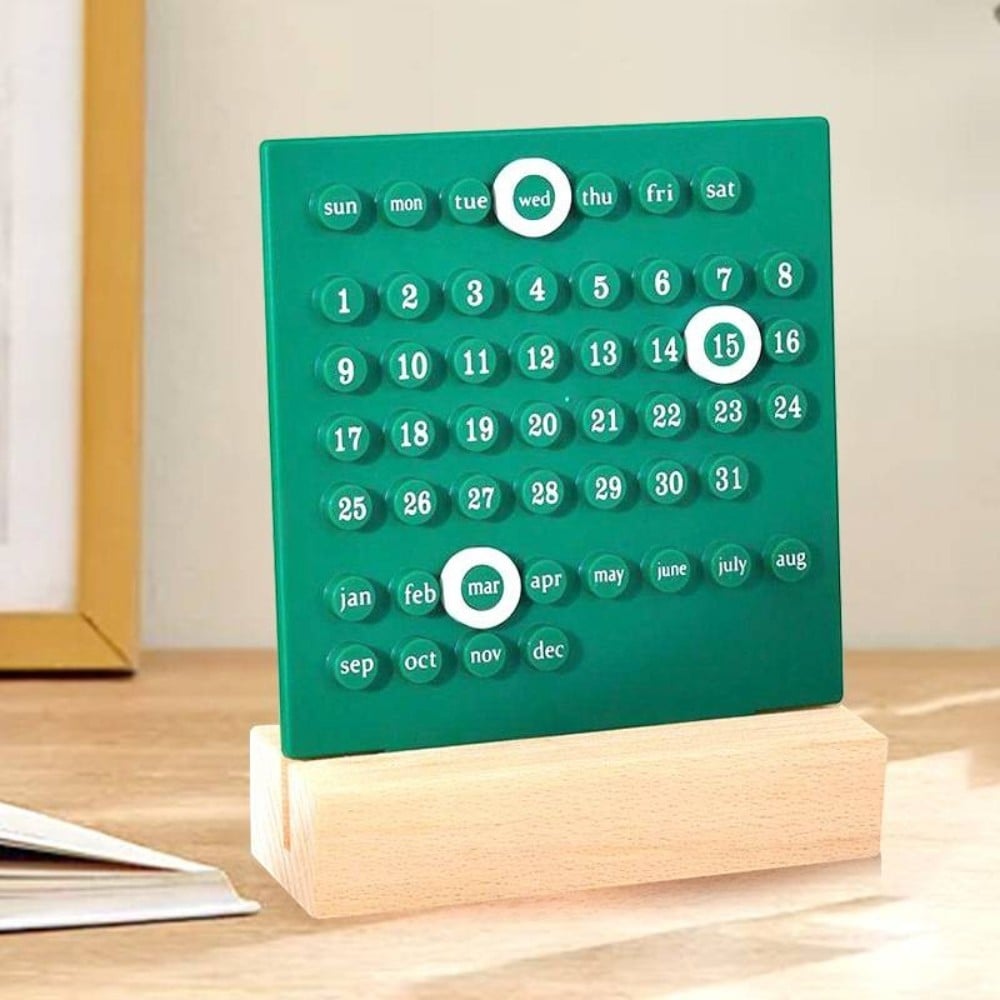 ปฏิทินตั้งโต๊ะ YFACTORY DE105856  สีเขียว _1