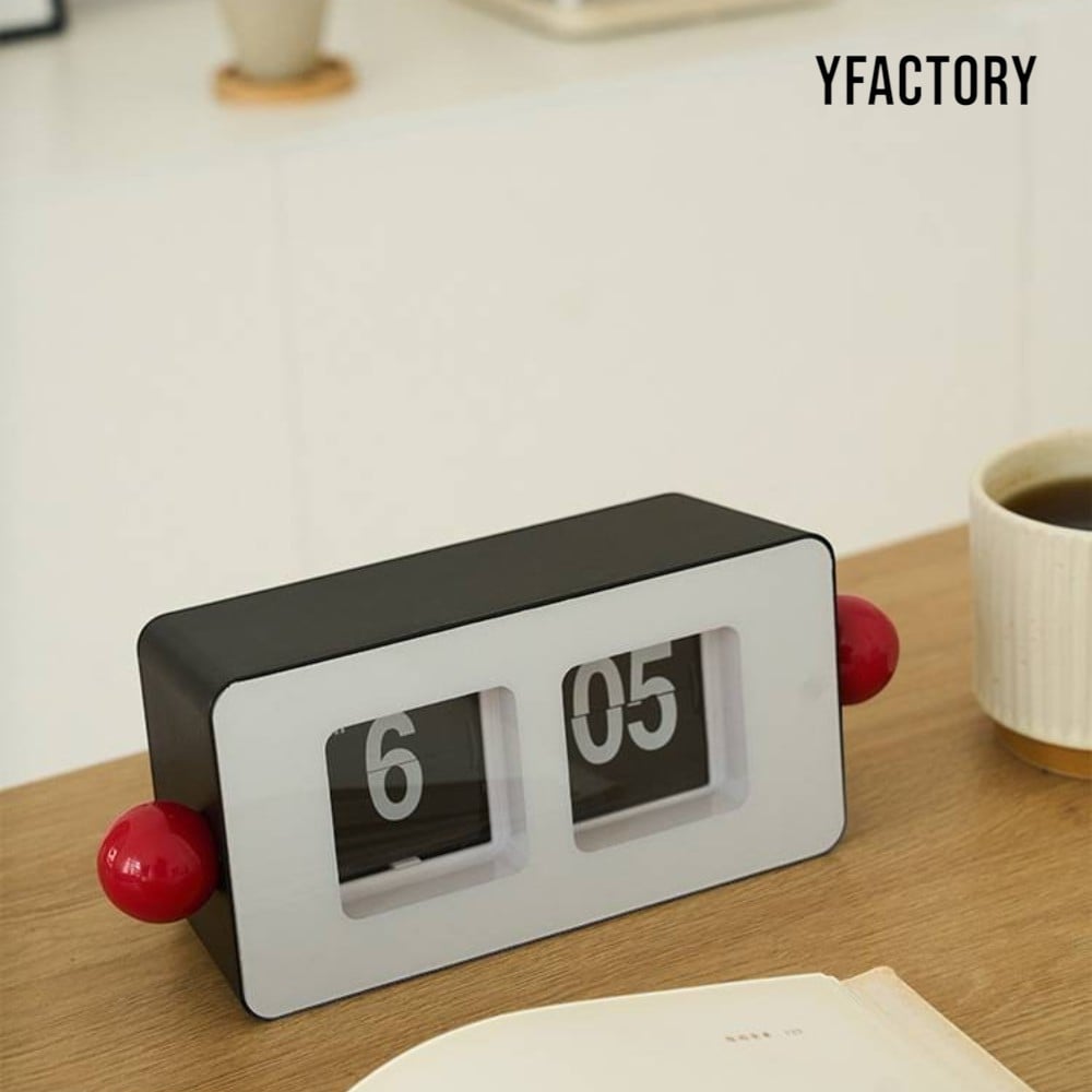 นาฬิกาตั้งโต๊ะ YFACTORY CL122821 สีขาว_1