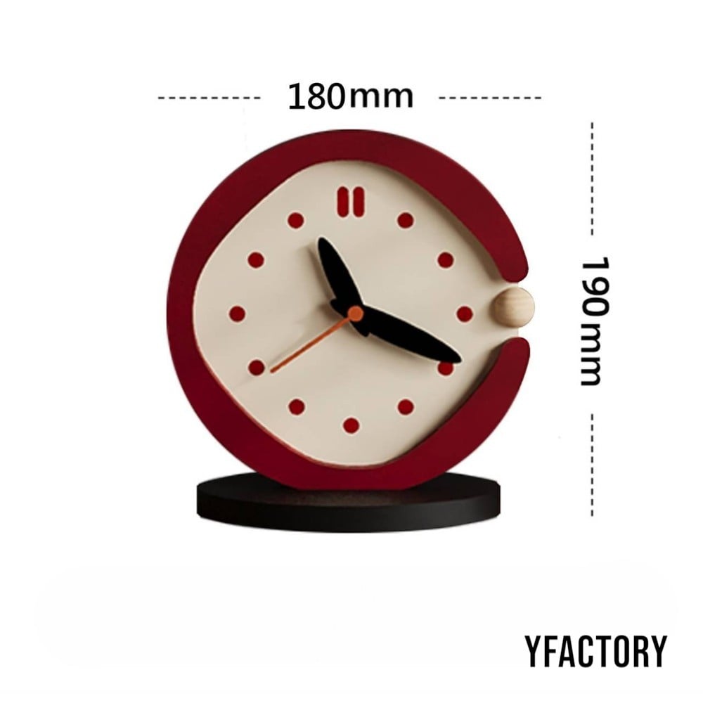 นาฬิกาตั้งโต๊ะ YFACTORY CL124188 สีแดง_1