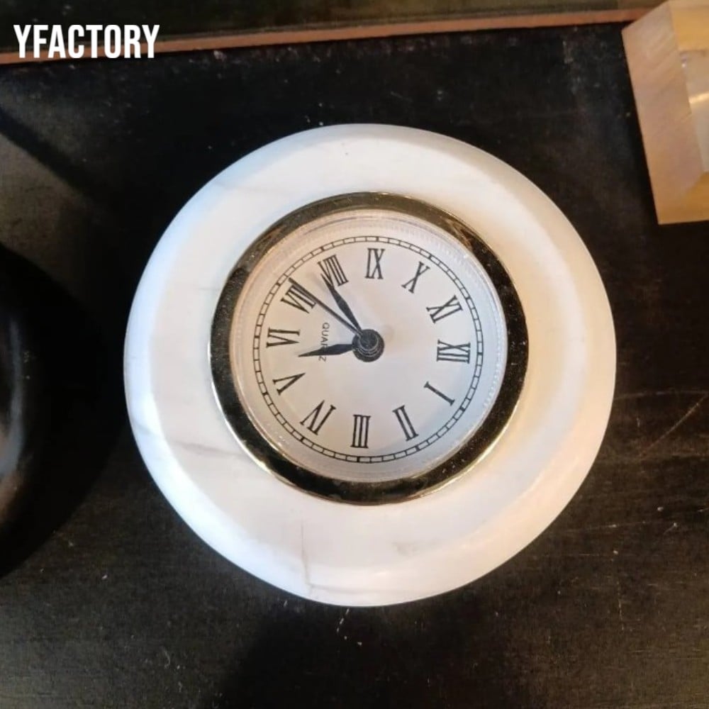 นาฬิกาตั้งโต๊ะ YFACTORY DE107059 สีขาว_1