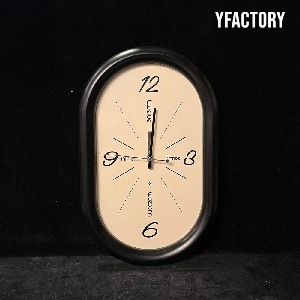 นาฬิกาแขวนผนัง YFACTORY DE117755 สีดำ_4