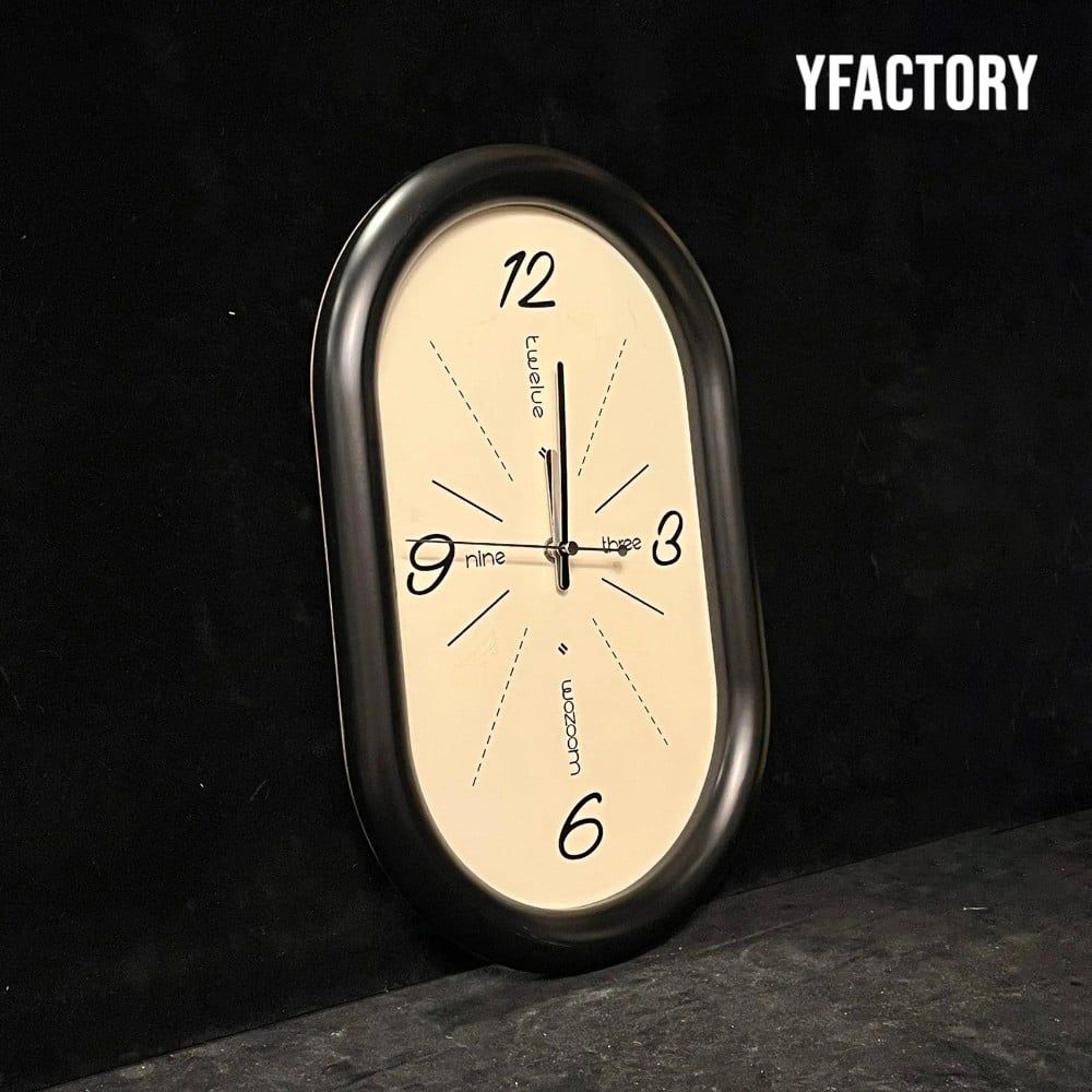 นาฬิกาแขวนผนัง YFACTORY DE117755 สีดำ_1