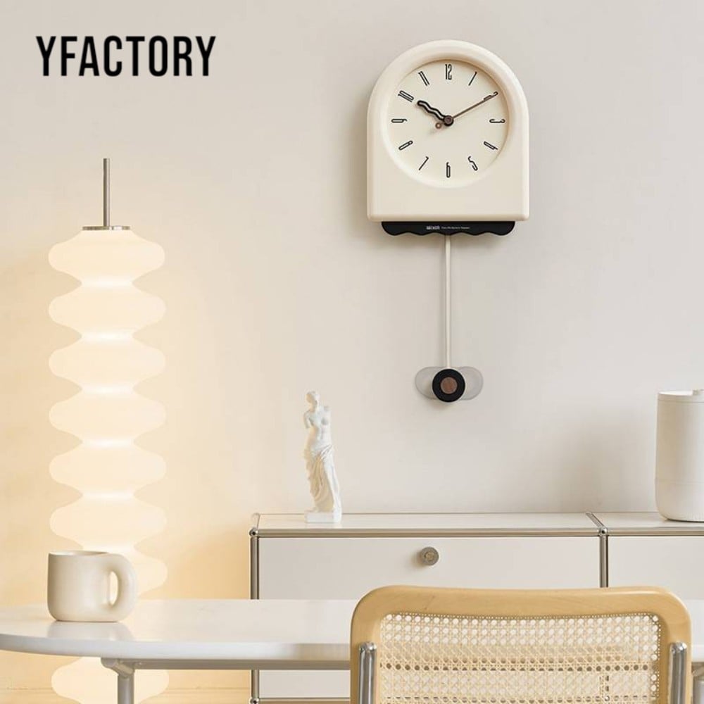 นาฬิกาแขวนผนัง YFACTORY DE117756 สีเบจ_1