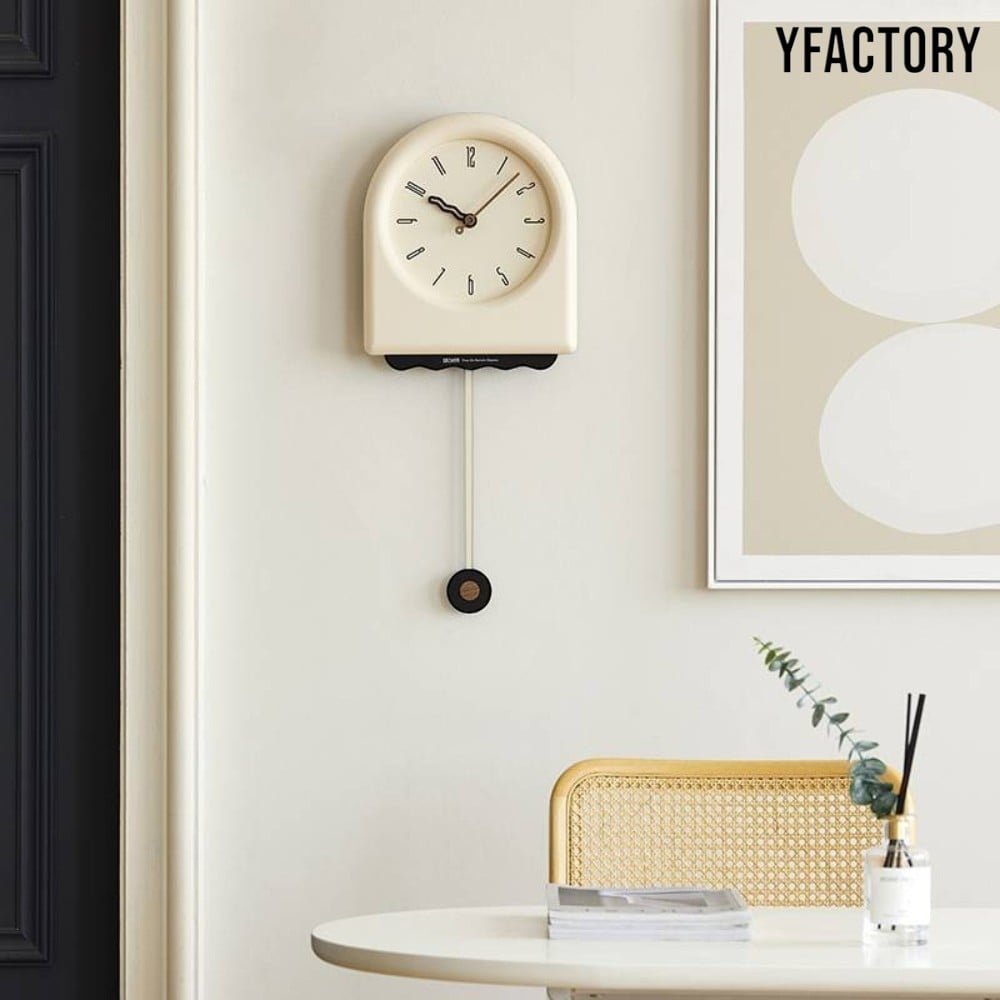 นาฬิกาแขวนผนัง YFACTORY DE117756 สีเบจ_2